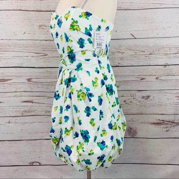 David’s Bridal floral balloon hem strapless NEW - Picture 4 of 7